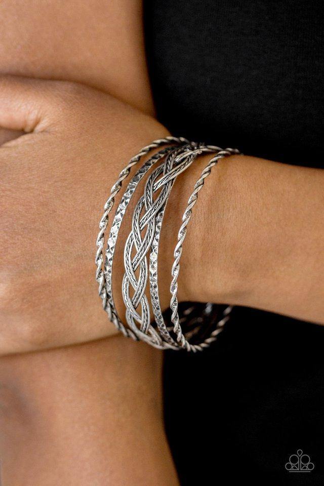 Straight Street - Silver Bracelet - Paparazzi Accessories –  Sassysblingandthings