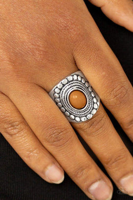 zen-to-one-brown-ring-paparazzi-accessories