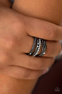 Make A SHEEN - Black Ring - Paparazzi Accessories - Sassysblingandthings
