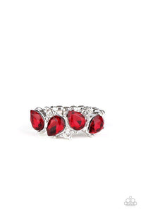 Majestically Modern - Red Ring - Paparazzi Accessories - Sassysblingandthings