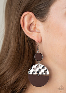 Natural Element - Brown Earrings - Paparazzi Accessories