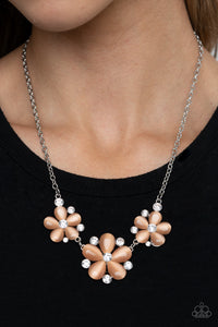Effortlessly Efflorescent - Orange Necklace - Paparazzi Accessories