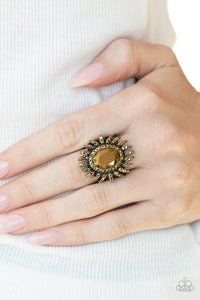Ultra Luxe - Brass Ring - Paparazzi Accessories