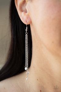 Divine Droplets - White Earrings - Paparazzi Accessories