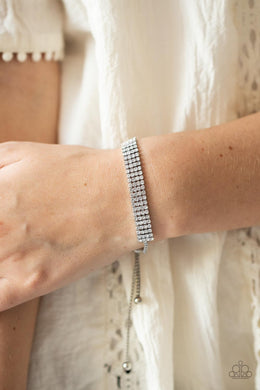 A DIAMOND a Dozen - White Bracelet - Paparazzi Accessories
