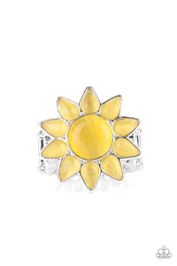 blossoming-sunbeams-yellow-ring-paparazzi-accessories