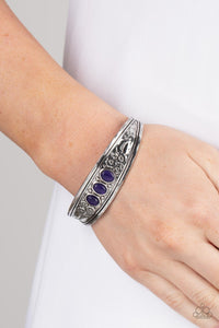 Flower Patch Picnic - Purple Bracelet - Paparazzi Accessories