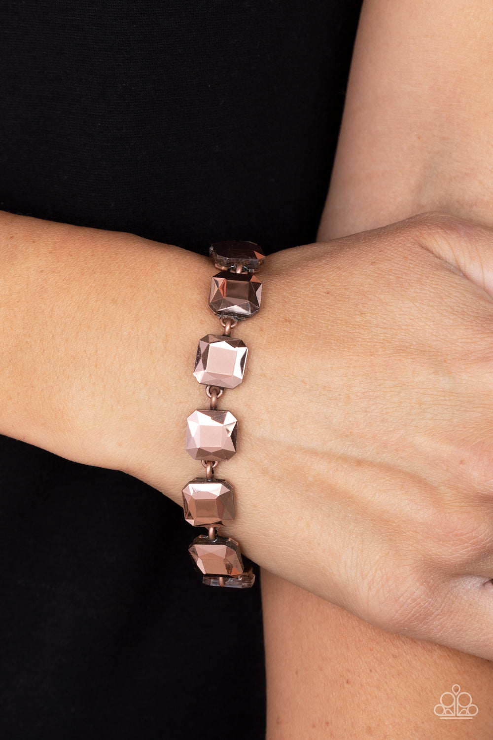 Mind-Blowing Bling - Copper Bracelet - Paparazzi Accessories