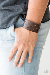 Bucking Bronco - Brown Bracelet - Paparazzi Accessories - Sassysblingandthings