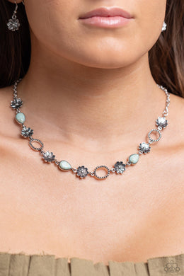 Casablanca Chic - Blue Necklace - Paparazzi Accessories