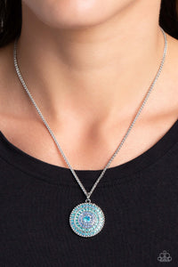 Mandala Masterpiece - Blue Necklace - Paparazzi Accessories