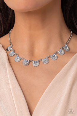 Grandiose Grace - Blue Necklace - Paparazzi Accessories