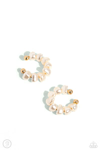 prehistoric-pearls-gold-post earrings-paparazzi-accessories