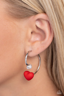Romantic Representative - Red Earrings - Paparazzi Accessories