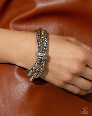 Faceted Facade - Multi Bracelet - Paparazzi Accessories