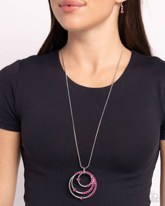 Ecliptic Elegance - Pink Necklace - Paparazzi Accessories