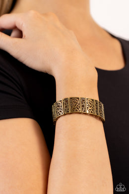 Gondola Gardens - Brass Bracelet - Paparazzi Accessories