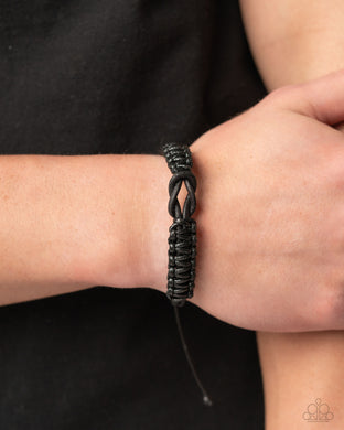 Nautical Myth - Black Bracelet - Paparazzi Accessories