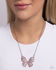 Aerial Academy - Pink Necklace - Paparazzi Accessories