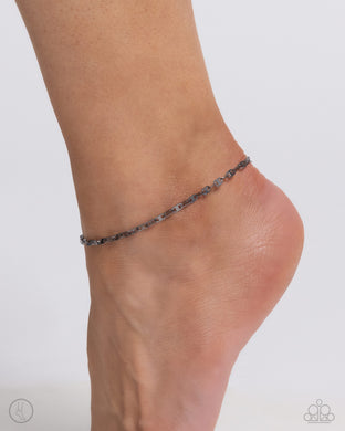 Linked Legacy - Black Anklet - Paparazzi Accessories