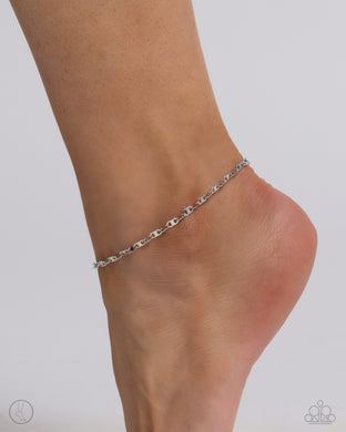 Linked Legacy - Silver Anklet - Paparazzi Accessories
