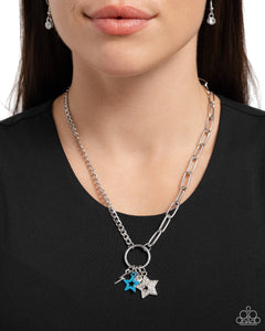 Stellar Sighting - Blue Necklace - Paparazzi Accessories