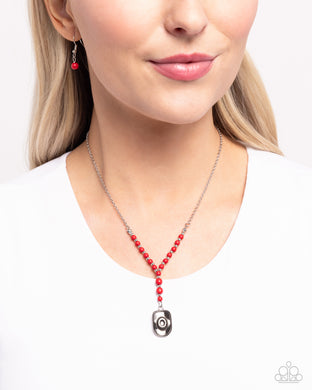 Southern Sheen - Red Necklace - Paparazzi Accessories