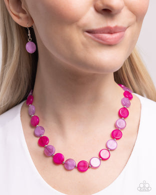 Bright Backdrop - Purple Necklace - Paparazzi Accessories