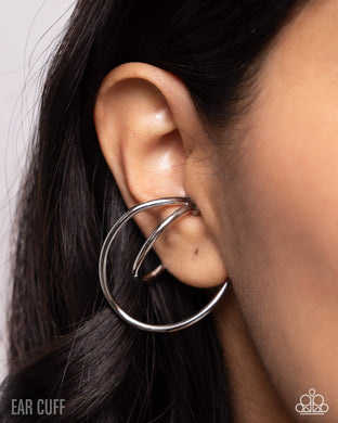 Wraparound Whimsy - Silver Post Earrings - Paparazzi Accessories