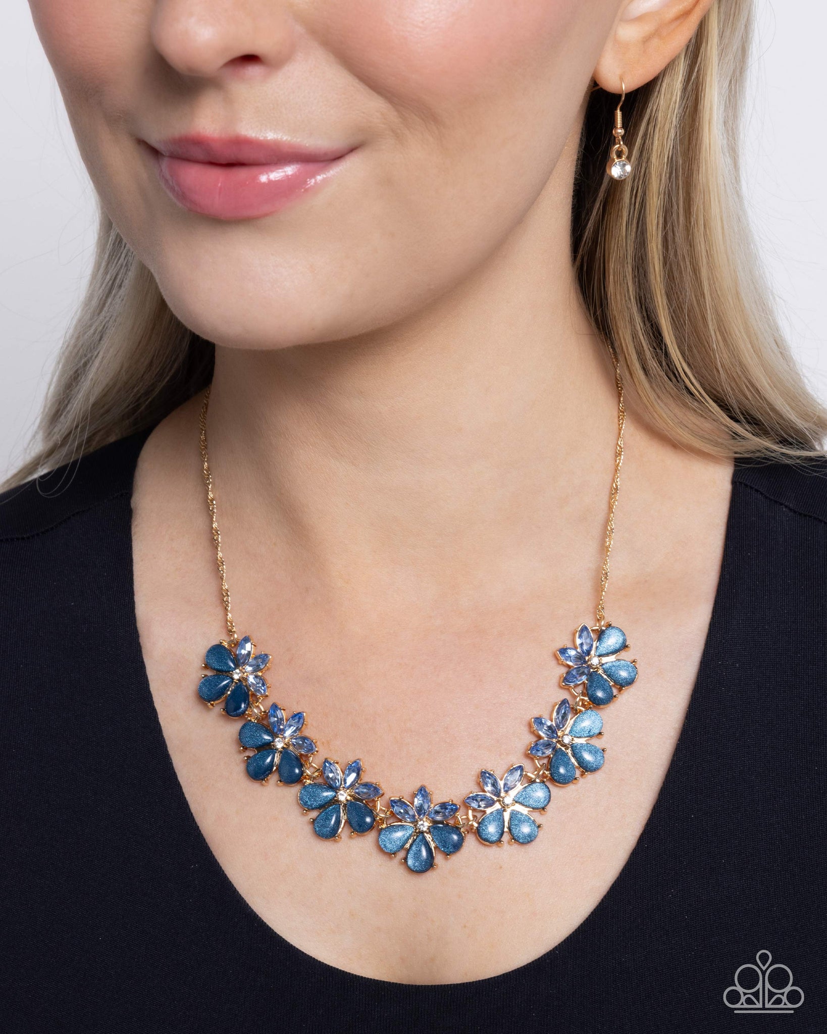 Sorority Multi Necklace So Sorority Blue Necklace Paparazzi
