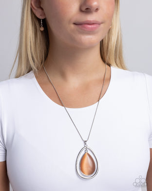 Stunning Session - Orange Necklace - Paparazzi Accessories