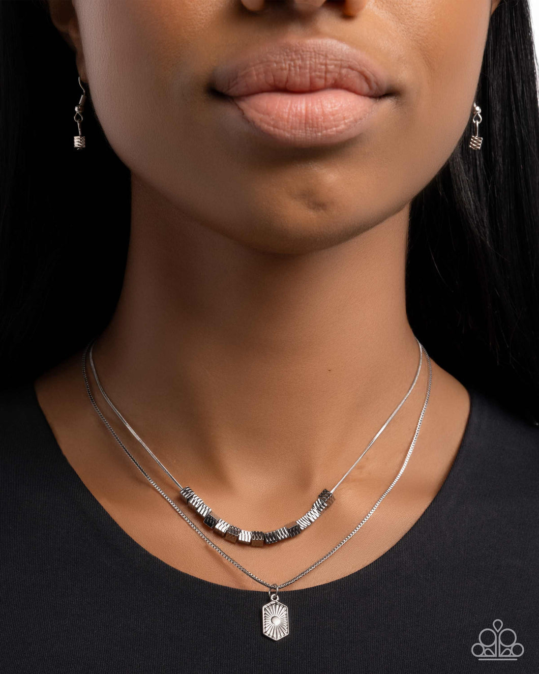 Layered Legato - Silver Necklace - Paparazzi Accessories