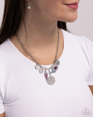 Mismatched Mystery - Purple Necklace - Paparazzi Accessories