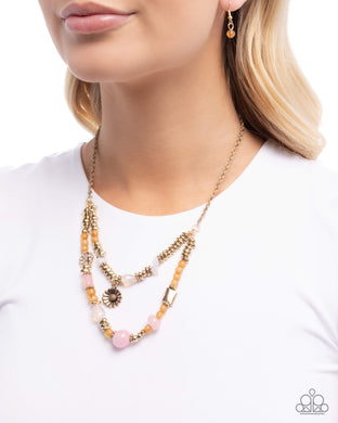 Blooming Barricade - Pink Necklace - Paparazzi Accessories