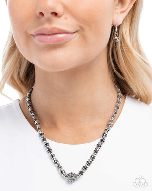 Bossy Bling - Silver Necklace - Paparazzi Accessories