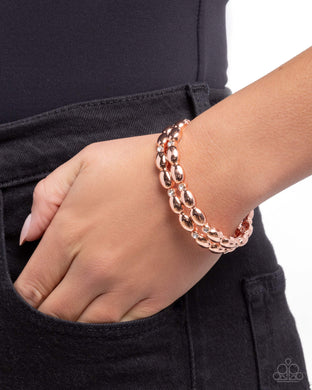 Stacked Statement - Copper Bracelet - Paparazzi Accessories