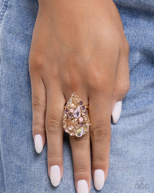 Gatsby Gamut - Pink Ring - Paparazzi Accessories