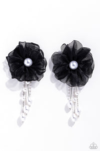 Dripping In Decadence - Black Post Earrings - Paparazzi Accessories
