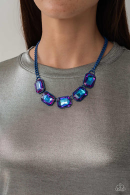 Emerald City Couture - Blue Necklace - Paparazzi Accessories