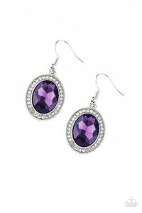 Only FAME In Town - Purple Earrings - Paparazzi Accessories - Sassysblingandthings