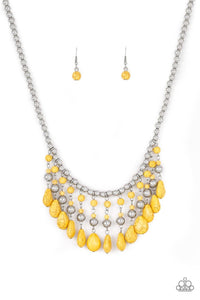Rural Revival - Yellow Necklace - Paparazzi Accessories - Sassysblingandthings
