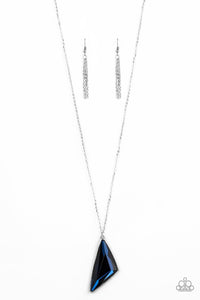 Ultra Sharp - Blue Necklace - Paparazzi Accessories - Sassysblingandthings