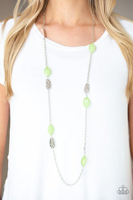 Beachfront Beauty - Green Necklace - Paparazzi Accessories - Sassysblingandthings