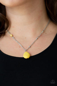 Peaceful Prairies - Yellow Necklace - Paparazzi Accessories - Sassysblingandthings