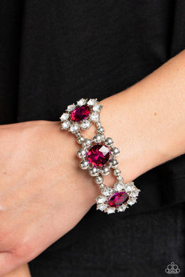Pact of Petals - Pink Bracelet - Paparazzi Accessories