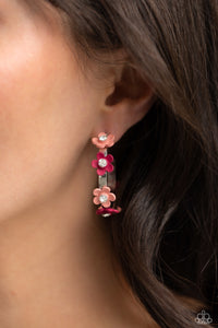 Strictly Springtime - Orange Earrings - Paparazzi Accessories