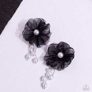 dripping-in-decadence-black-post earrings-paparazzi-accessories