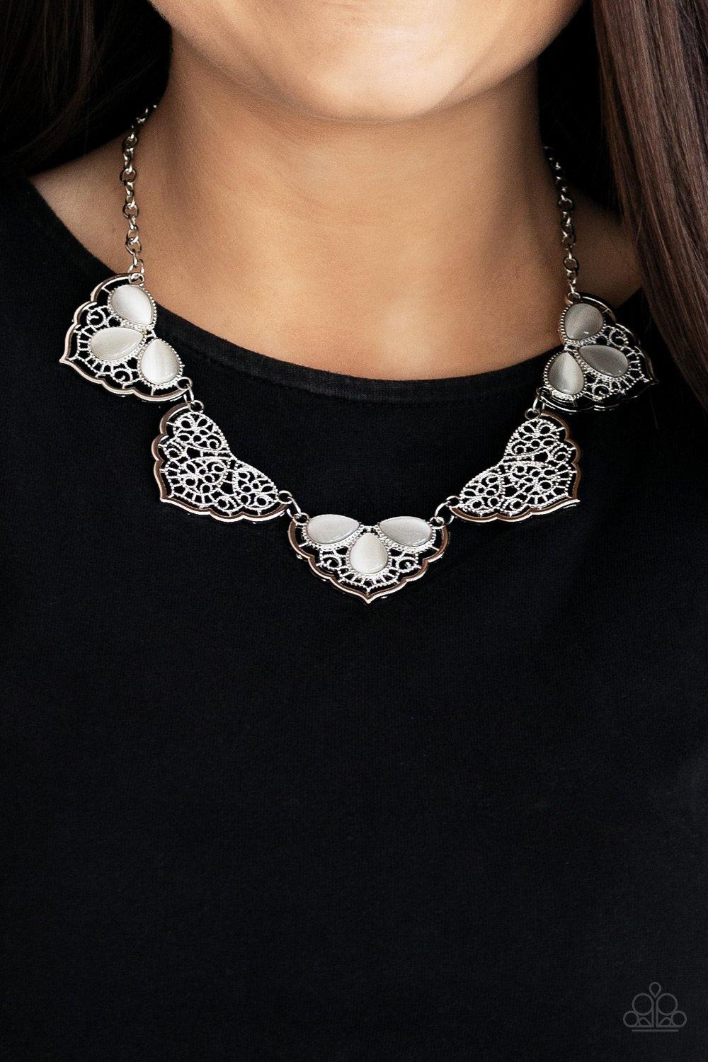 East Coast Essence - White Necklace - Paparazzi Accessories - Sassysblingandthings