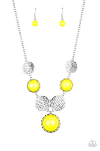 Bohemian Bombshell - Yellow Necklace - Paparazzi Accessories - Sassysblingandthings