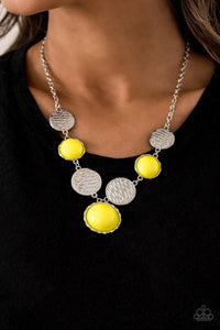 Bohemian Bombshell - Yellow Necklace - Paparazzi Accessories - Sassysblingandthings